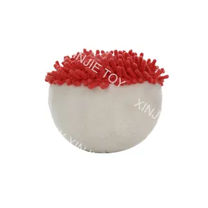 Chenille Clean ball mobile screen clean ball toy Wholesale custom plush semicircle cleaning ball toys can be added logo