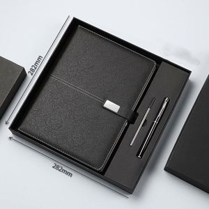 Ensemble cadeau de papeterie personnalisable en cuir PU avec carnet à couverture rigide, stylo et bouteille, journaux avec logo personnalisé, ensemble cadeau de carnet de luxe - Product Image 3