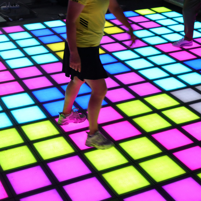 Pixel Game Floor Grid Activate Game Led Interactive Floor Light Activate Game