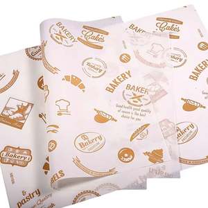 Papier d'emballage pour hamburgers biodégradable, imprimé sur mesure, coloré, résistant à la graisse, papier d'emballage pour frites, résistant à la graisse - Product Image 4