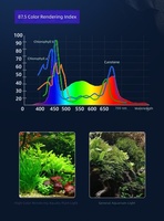 Lampe LED à clip pour aquarium JENECA D-1S 3W avec interrupteur 360° °   Plastique ultra-fin réglable multicolore pour aquarium de poissons et reptiles