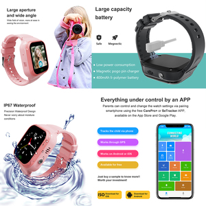 Montre connectée de voyage, avec notification SOS, HD, appel téléphonique, sécurité, pour les enfants et les personnes âgées, nouvelle collection 2020 - Product Image 6