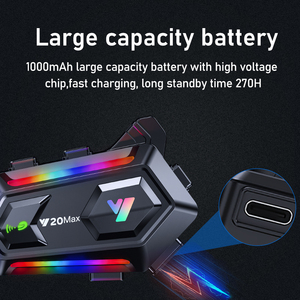 Xe máy liên lạc trong y20max với 500m dài phạm vi nói chuyện tay-miễn phí xe máy Mũ bảo hiểm <span class=keywords><strong>Interphone</strong></span> tai nghe - Product Image 5