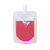 Pochette d'emballage de jus en plastique avec bec verseur Sac debout avec buse d'aspiration