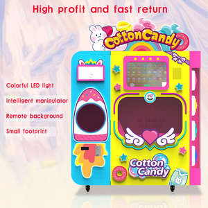 Distributeur automatique de bonbons à monnayeur, machine à barbe à papa pour fête foraine, équipement de vente pour parc d'attractions - Product Image 5