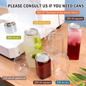 Pull-ring Plastic Bottles Fruit Juice Soda Water Plastic Ring-Pull Jar Pet Can
