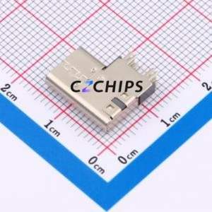 GT-USB-7036C USB Connector Through hole Component (THT) Connector Type-C USB 2.0 Female Side Insert - Product Image 2