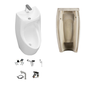 <span class=keywords><strong>Urinoir</strong></span> compact à capteur pour 2 personnes, avec lavabo intégré pour ablutions, station de lavage WC, émaillé multicolore - Product Image 5