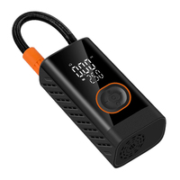 Pompe à air électrique portative ABS avec batterie intégrée, compresseur d'air rechargeable, écran LCD, gonflage rapide pour véhicules et motos
