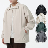 Veste Coach Oversize Homme Streetwear | Coupe-vent Nylon Imperméable | Livraison DDP