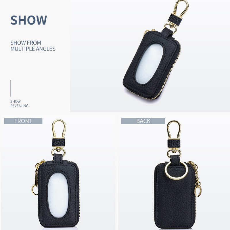 New Design Genuine Leather Car Key Bag - YY Brand Universal Key Card Holder