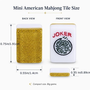 Ensemble de tuiles de mahjong moderne de luxe, 160 tuiles, 4 joueurs, soirée en famille - Product Image 5