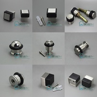 Dipoles Stainless Steel Lantai Karet Pintu Berhenti