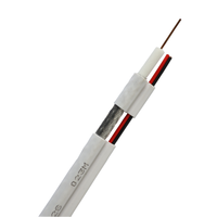 RG59 + 2C Cable coaxial de 75 ohmios con PVC LSZH Jacket Cables de comunicación RG6 para uso de energía