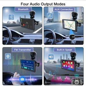 Vente chaude Fabricant OEM 7 pouces CarPlay Android Auto Lecteur multimédia Autoradio stéréo avec enregistrement en boucle de musique <span class=keywords><strong>Bluetooth</strong></span> - Product Image 6