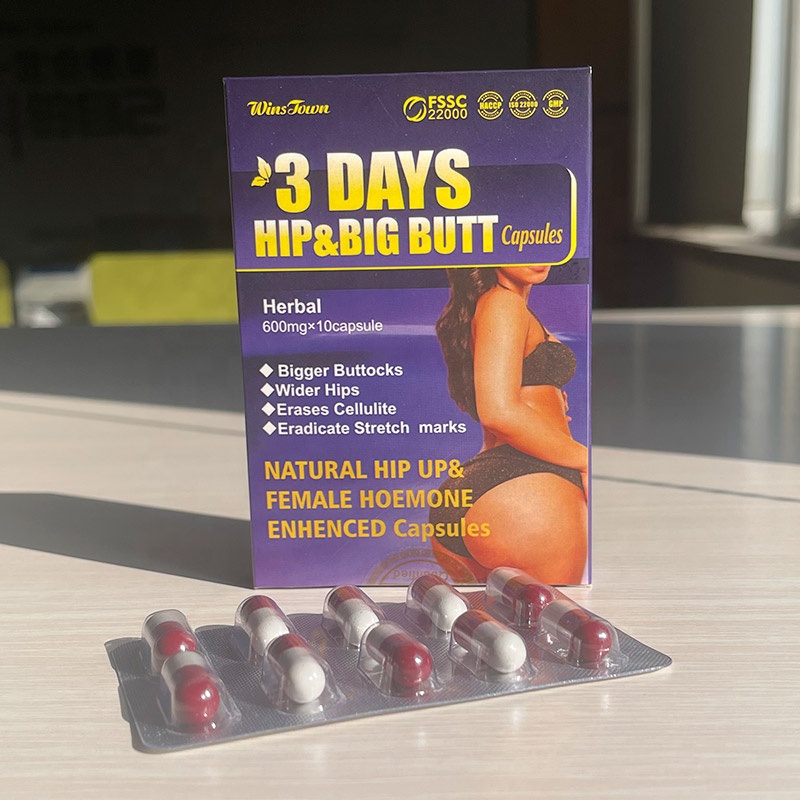Winstown 3 day Hip & Big Butt Capsules Herbal Tea for Female Woman private label