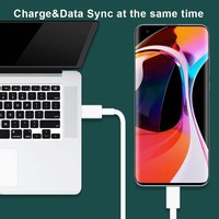 Kabel Data Pengisian Cepat 3A Tipe C ke Tipe C PD 60W Berkualitas Tinggi dengan Kemasan Kotak Retail untuk Ponsel iPhone Android