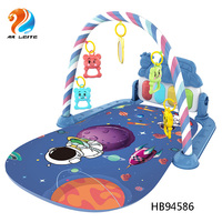 Alfombra de Juego para Bebés Personalizada OEM, Roja/Azul, 1 cm de Grosor, de Algodón Suave, Alfombra Musical de Piano para Actividades de Bebés, Juguete Educativo