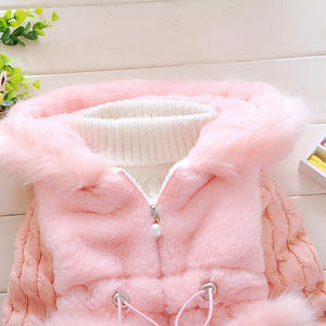 E2woo 2022 Nueva Chaqueta de Color Puro para Niñas, Chaqueta Acolchada de Algodón para Niños, Estilo Medio Invernal - Product Image 4