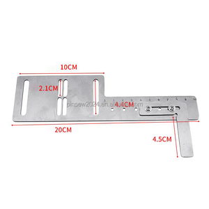 सटीक ब्यूटोहोल स्थिति के लिए पिनसीम नया समायोज्य ब्यूटोहोल गेज-सिलाई शासक - Product Image 3