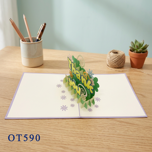 Meilleure Vente : Carte Pop-up 3D « Merci » Découpée au Laser, Artisanat Vietnamien en Papier Fait Main, Tendance Actuelle, Design Personnalisé, Cadeaux - Product Image 4