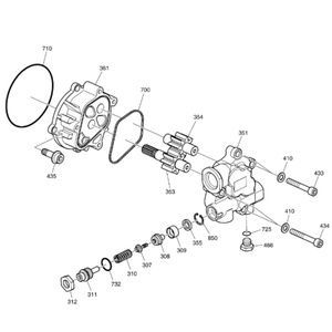 Bomba de Engranajes de Alta Calidad DX225LC-5 DX225 400910-00267 40091000267 - Product Image 1