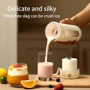 2023usb Rechargeable Fresh Juice 3.7v Low Power Consumption New Portable Smoothie Milk Shake Stirring And Squeezing Cup