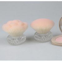 Nouvelle brosse à ongles multifonctionnelle en cristal, style champignon rose dégradé, à tête en forme de fleur, pour le nettoyage des ongles