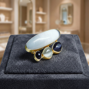 Pendientes Colgantes Minimalistas Hechos a Mano por Diseñadores, con Gemas de Cuarzo, Latón Chapado en Oro, Color Personalizado, para Mujeres y Niñas, para Bodas y Fiestas - Product Image 3