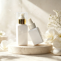 Botol Semprot Lotion Kosmetik PET 120ml 150ml dengan Pompa Semprot Logo Kustom Kemasan Kosong