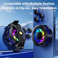 Refroidisseur de téléphone AntarcChill 15W, ventilateur de refroidissement semi-conducteur, contrôle de la température par IA, clip magnétique pour l'arrière du téléphone, radiateur de refroidissement pour téléphone portable