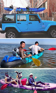 <span class=keywords><strong>Kayak</strong></span> al por mayor canoa en tándem para 2 personas PVC y LLDPE <span class=keywords><strong>Kayak</strong></span> de pesca de plástico con tipo de pedal para lago uso al aire libre - Product Image 4