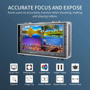 SEETEC 4K280-9HSD-CO Monitor de transmisión Ultra-HD de 27 "4K para monitoreo de CCTV y hacer películas con Monitor de director de transmisión - Product Image 2