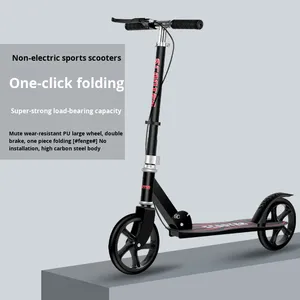 Trottinette Pliable Adulte à Frein à Main, Roues Planaires, Deux Roues, pour Ville et Campus, Vitesse Maximale 30-50 km/h - Product Image 3