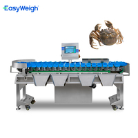 Easyweigh YGW-YP330F8 Rotatie-sorteermachine voor zeevruchten (krab, vis, garnalen) met AC220V en 3-5g precisie