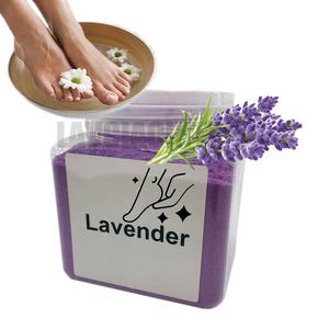 Set de Pedicura de 2 Pasos para <span class=keywords><strong>Spa</strong></span> de Pies con Lodo de Cristal de Lavanda Relajante, Exfoliante de Sal para Pies, Gel Hidratante y Blanqueador, Sal para Pies, Uso en Salón de Belleza - Product Image 5