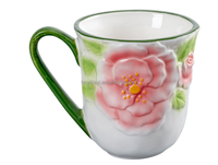 Ensemble de vaisselle en céramique à motif de fleurs de cerisier dessinées à la main, assiettes décoratives pour la maison, vente en gros