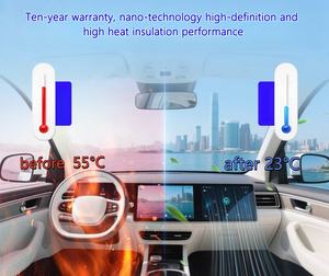 루마 윈도우 틴트 가성비 좋은 블랙 VLT 70%/35%/15% 자동차 썬팅 나노 세라믹 틴팅 필름 차량 유리용 솔라 필름 - Product Image 5