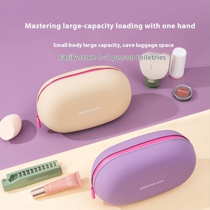 <strong>Large</strong> Capacity Portable Silicone Toiletry <strong>Bag</strong> Waterproof Makeup Organizer Dustproof Cover Cute Classic Style Travel <strong>Storage</strong> <strong>Bag</strong> - Product Image 2