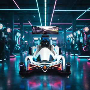 VRNO.1 4DOF Суперсимулятор гоночного автомобиля с изогнутым экраном, четырехосевой вибрацией, наклоном и полным приводом, универсальный (ЕС/США) - Product Image 1