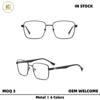 Envío en 24 Horas, Monturas de Gafas Metálicas de Alta Calidad, Ligeras, Estilo Casual Elegante, Montura Completa para Uso Diario