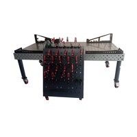 Chariot à outils YAHANDA avec poste de travail mobile pour la ligne d'assemblage de batteries de véhicules électriques, l'entretien robotisé, l'atelier de fabrication industrielle