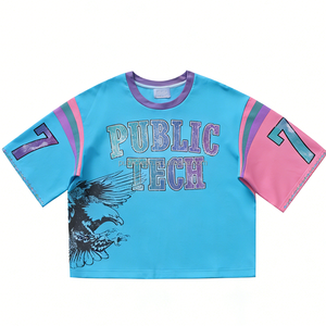 Camiseta Corta Extra Grande para Hombre con Logotipo Personalizado, Estilo Vintage, Lavada al Ácido, Hombros Caídos, Cuello Redondo, Impresión DTG, 100% Algodón Pesado - Product Image 2