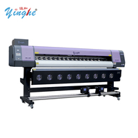 Máquina de Impresión Digital de Formato Ancho Yinghe YH-2002A de Dos Cabezales, 2 m de Ancho, Cabezales Industriales, Plotter de Alta Precisión de 1440 dpi