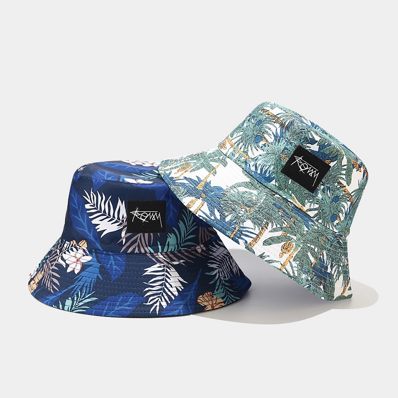 Wholesale 2024 Men's Cotton Fisherman Sun Hat with Floral Prints