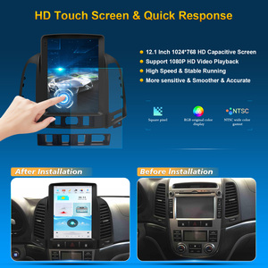 Autoradio Android 10,4 pouces pour Hyundai Santa Fe 2006-2012, CarPlay sans fil, Android Auto, navigation GPS, DSP - Product Image 2