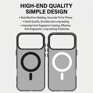 Coque de téléphone givrée couleur bonbon mate en gros, magnétique, anti-traces de doigts, protection intégrale, mode féminine, couverture rigide personnalisée imprimée - Product Image 2