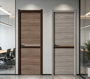 Porte intérieure moderne Qifan en bois massif avec structure en contreplaqué et isolation phonique pour placard de rangement - Product Image 5