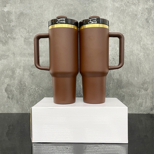 Vaso <span class=keywords><strong>de</strong></span> café <span class=keywords><strong>de</strong></span> viaje chapado en oro <span class=keywords><strong>de</strong></span> acero inoxidable <span class=keywords><strong>de</strong></span> 40oz, taza <span class=keywords><strong>de</strong></span> cerveza <span class=keywords><strong>de</strong></span> <span class=keywords><strong>chocolate</strong></span> marrón oscuro <span class=keywords><strong>de</strong></span> 30 oz para grabado láser - Product Image 3