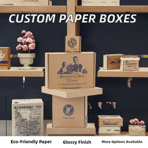 <b>Recycled</b> Materials Rigid Cardboard Packaging <b>Box</b> with Glossy Lamination (Universal Use) - Product Image 2
